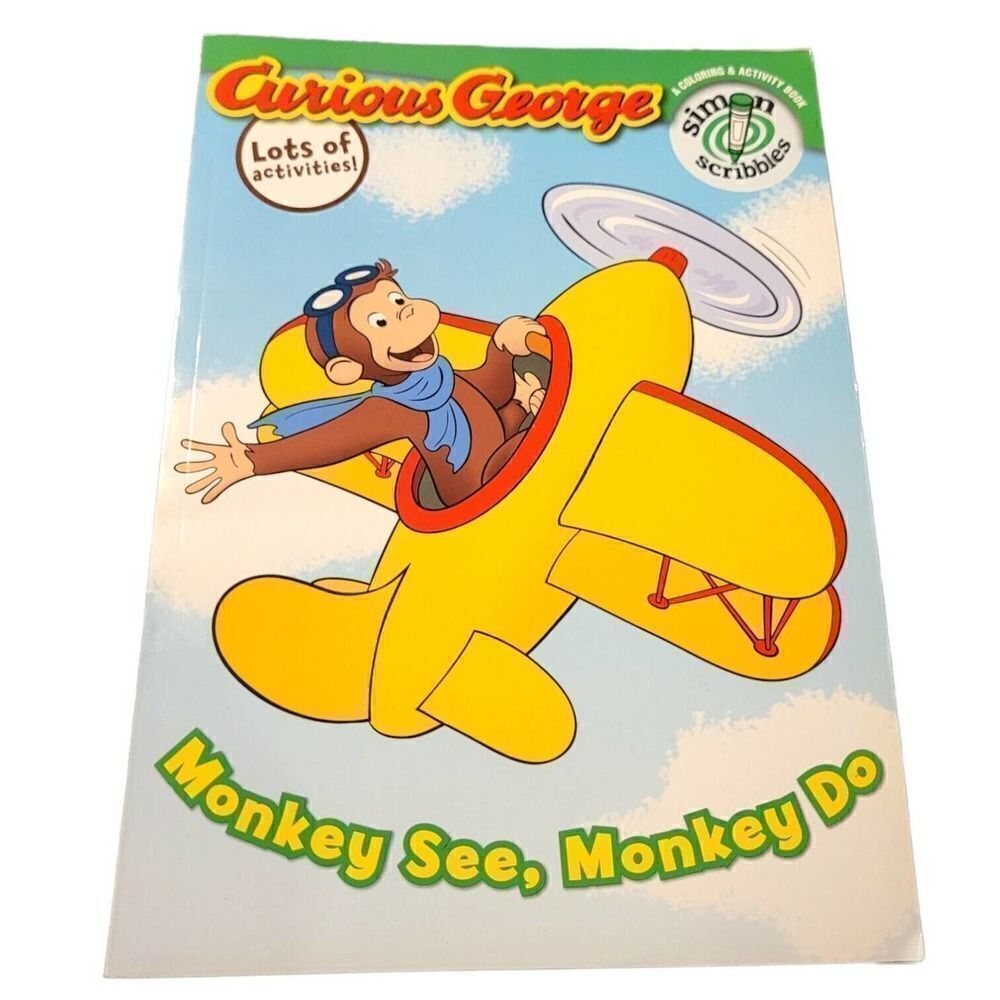 MONKEY SEE, MONKEY DO (CURIOUS GEORGE) Coloring Activity Book Emma Forrester NOS